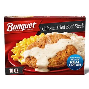 Banquet Chicken Fried Beef Steak Frozen Meal - 10 Oz