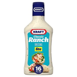 Kraft Classic Ranch Lite Salad Dressing Bottle - 16 Fl. Oz.