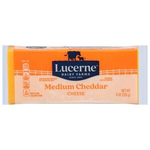 Lucerne Cheese Medium Cheddar - 8 Oz