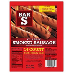 Bar-S Sausage Smoked Classic Family Pack 14 Count - 40 Oz
