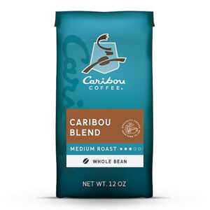 Caribou Coffee Caribou Blend Medium Roast Whole Bean Coffee Bag - 12 Oz