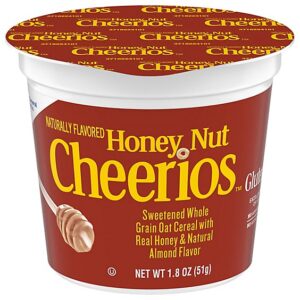 Cheerios Cereal Whole Grain Oat Honey Nut Cup - 1.8 Oz