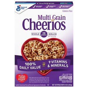 Cheerios Cereal Multi Grain Lightly Sweetened Gluten Free - 9 Oz