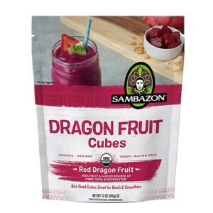 Sambazon Organic Dragon Fruit Cubes - 12 Oz