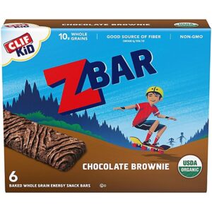 CLIF Kid Zbar Chocolate Brownie Organic Snack Bars - 6-1.27 Oz
