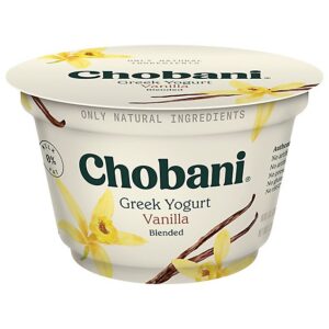 Chobani Non-Fat Blended Vanilla Greek Yogurt - 5.3 Oz