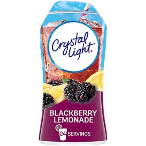Crystal Light Liquid Blackberry Lemonade Naturally Flavored Drink Mix Bottle - 1.62 Fl. Oz.