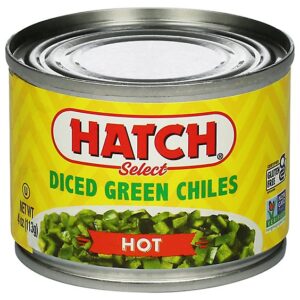 HATCH Select Green Chiles Gluten Free Diced Hot Can - 4 Oz