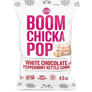 Angie's BOOMCHICKAPOP White Chocolate & Peppermint Flavored Kettle Corn Popcorn - 4.5 Oz
