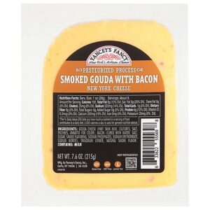 Yanceys Gouda Smoked With Bacon Wedges - 7.6 Oz