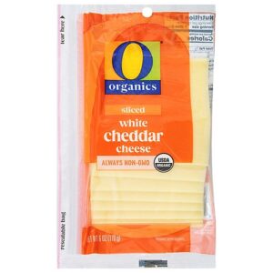 O Organics Organic Cheese Sliced White Cheddar - 6 Oz