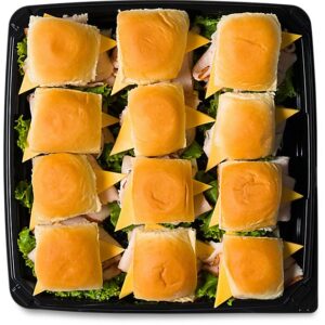 Deli Slider Tray Turkey And Cheddar - Each