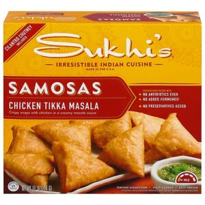 Sukhi's Indian Chicken Tikka Masala Naan Bites Frozen Appetizer Snack - 9.6 Oz