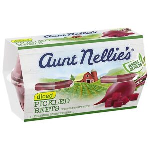 Aunt Nellies Beets Pickled Diced in Single Serve Cups - 4-4 Oz