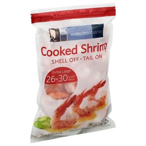 waterfront BISTRO Shrimp Cooked Large Tail On Frozen 26-30 Count - 2 Lb