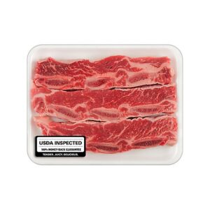 USDA Choice Beef Chuck Short Rib Flanken Style - 1.5 Lb
