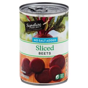 Signature SELECT No Salt Added Sliced Beets Can - 15 Oz