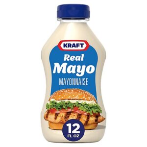 Kraft Real Mayo Creamy & Smooth Mayonnaise Bottle - 12 Fl. Oz.