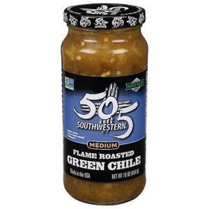 505 Southwestern Hatch Valley Green Chile Medium Flame Roasted Jar - 16 Oz