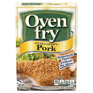 Oven Fry Extra Crispy Seasoned Coating Mix for Pork Box - 4.2 Oz