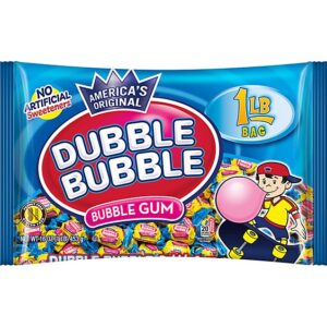 Dubble Bubble Original Flavored Twist Wrapped Bubble Gum Bag - 16 Oz