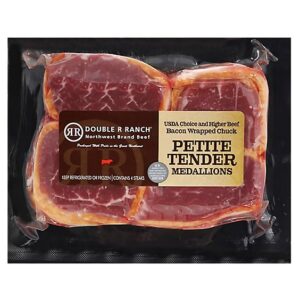 Double R Ranch USDA Choice Petite Bacon Wrapped - 1 Lb