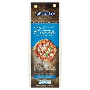 DeLallo Pizza Dough Kit Italian Box - 17.6 Oz