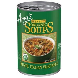 Amy's Organic Hearty Rustic Italian Vegetable Soup - 14 Oz