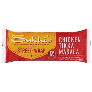 Sukhi's Indian Chicken Tikka Masala Roti Street Wrap Sandwich - 5.5 Oz