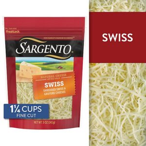 Sargento Shredded Swiss Natural Cheese - 5 Oz