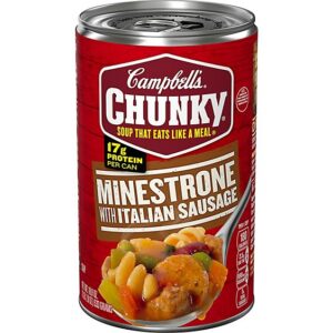 Campbell's Chunky Minestrone Soup with Italian Sausage - 18.8 Oz