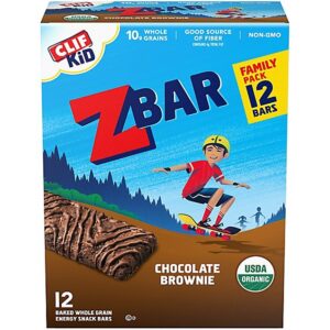CLIF Kid Zbar Chocolate Brownie Organic Snack Bars - 12-1.27 Oz