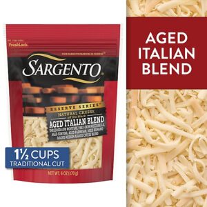 Sargento Reserve Series? Shredded Aged Italian Blend Natural Cheese - 6 Oz