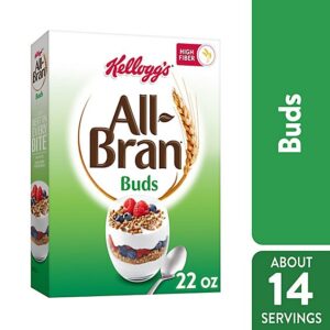 All-Bran Buds Breakfast Cereal 8 Vitamins and Minerals Original - 22 Oz