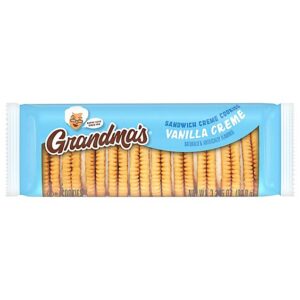 Grandmas Sandwich Cremes Cookies Vanilla Naturally And Artificially Flavor - 3.245 Oz