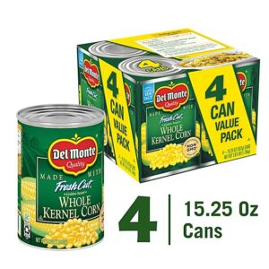 Del Monte Corn Whole Kernel Golden Sweet Value Pack - 4-15.25 Oz