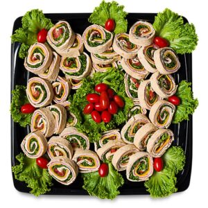 Deli Catering Tray Sandwich Pinwheel 16 Inch Serves 12-16 - Each
