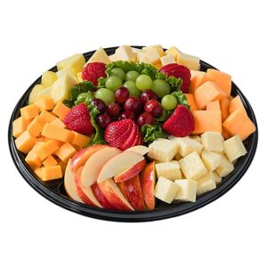 Deli Catering Tray Nibbler Fruit & Cheese 12 Inch - Each