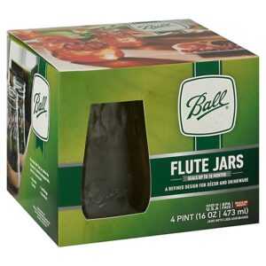 Ball Flute Jars - 16 Oz