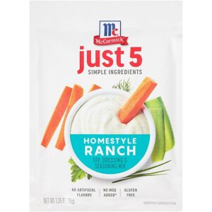 McCormick Homestyle Ranch Dip - Dressing & Seasoning Mix - 1.25 Oz