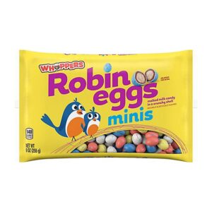 Whoppers Robin Eggs Minis Malted Milk Balls Easter Candy Bag - 9 Oz