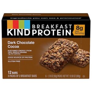 KIND Breakfast Dark Chocolate Cocoa Protein Bars Multipack - 6-1.76 Oz