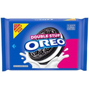 OREO Double Stuf Chocolate Sandwich Cookies Family Size - 18.71 Oz