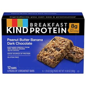 KIND Protein Peanut Butter Banana Dark Chocolate Breakfast Bar - 6-1.76 Oz