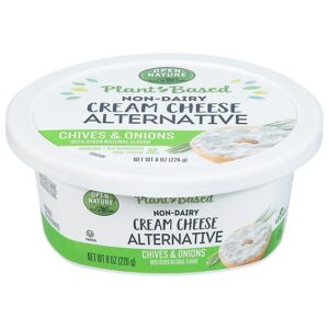 Open Nature Plant Based Cream Cheese Chive 8 Ounce - 8 Oz