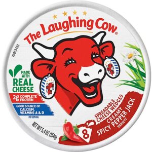 The Laughing Cow?Creamy Spicy Pepper Jack?Spreadable Cheese?Wedges 8 Count - 5.4 Oz