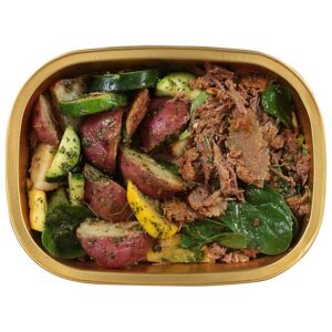 Ready Meals Shredded Chimichuri Beef W/roasted Potato & Vegetable 10.9 Oz - 10.9 OZ