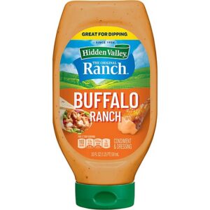 Hidden Valley Easy Squeeze Original Ranch With Buffalo Salad Dressing & Topping, Gluten Free, Keto - 20 FZ