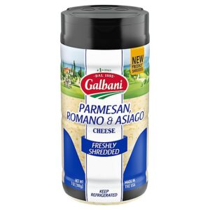 Galbani Parmesan, Romano, Asiago Freshly Shredded Shaker, 7 Oz - 7 OZ