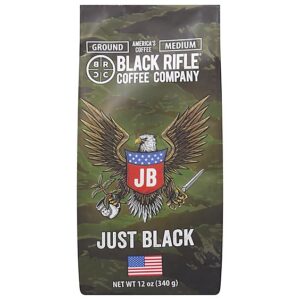 Black Rifle Ground Coffee Just Black Medium - 12 OZ
